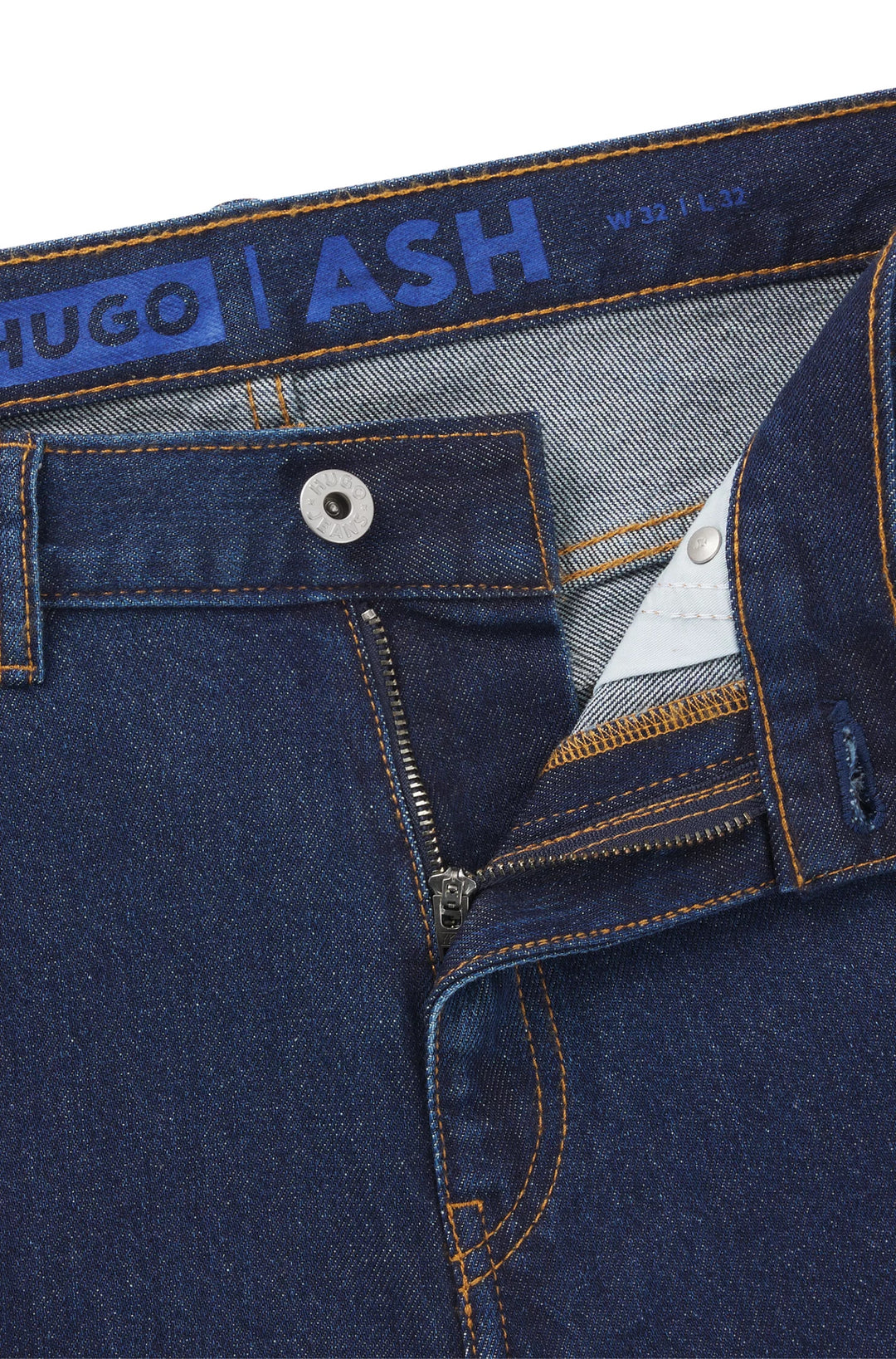 Hugo Slim-fit jeans in dark-blue stretch denim