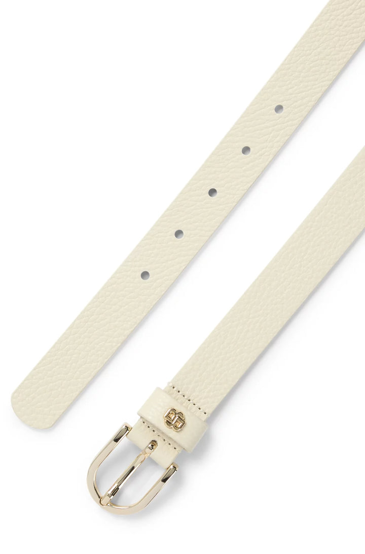 BOSS GRAINED-LEATHER BELT WITH DOUBLE B MONOGRAM