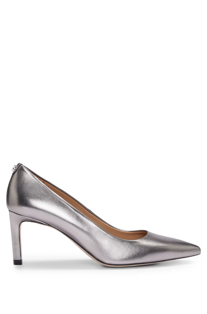 BOSS Heeled pumps in laminated leather