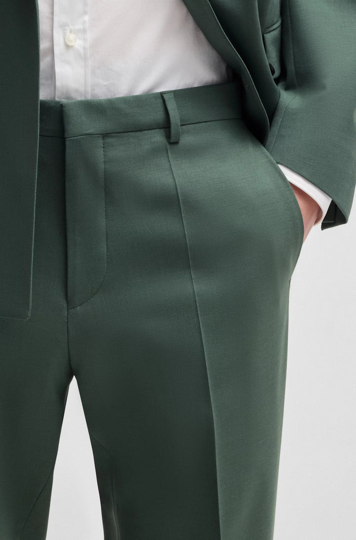 Hugo Extra-slim-fit trousers in wool stretch poplin
