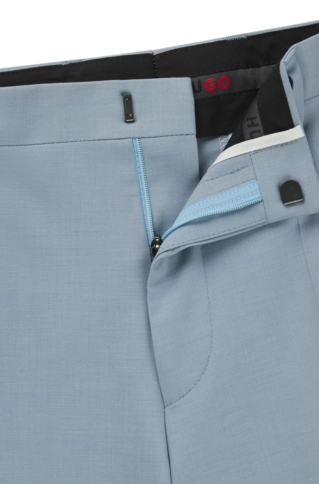 Hugo Extra-slim-fit trousers in wool stretch poplin