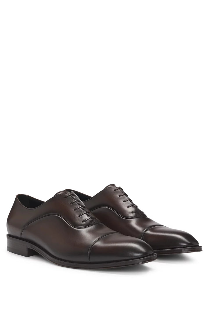 Boss Captoe Oxford shoes in smooth leather