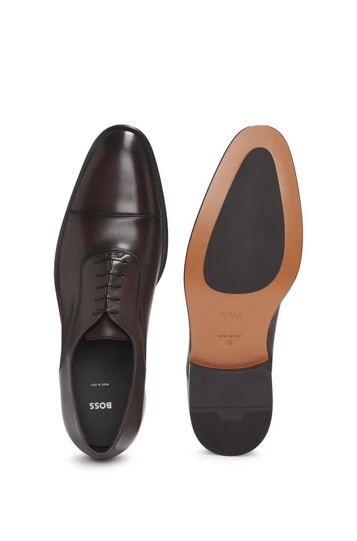 Boss Captoe Oxford shoes in smooth leather