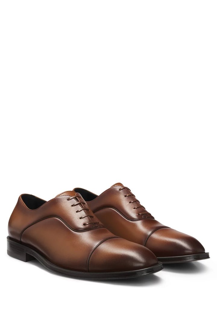 Boss Captoe Oxford shoes in smooth leather