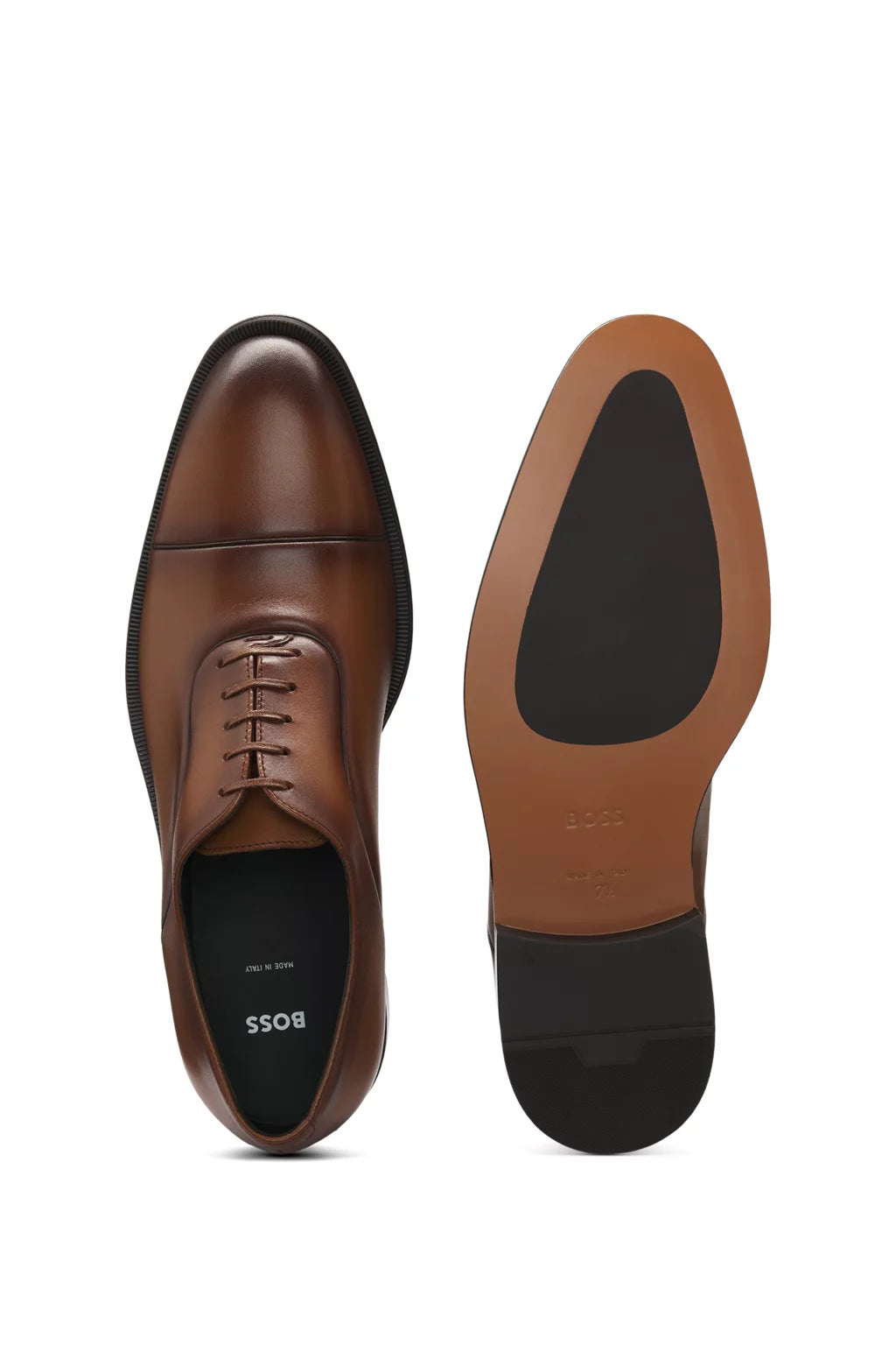 Boss Captoe Oxford shoes in smooth leather