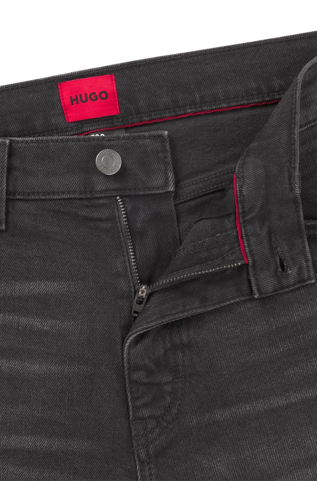 Hugo Slim-fit jeans in black stretch denim