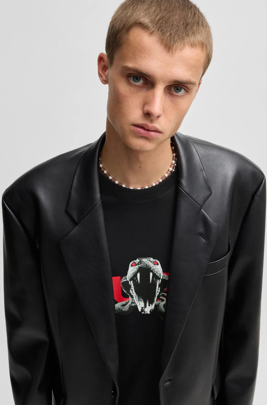 HUGO OVERSIZE-FIT T-SHIRT IN COTTON WITH ANIMAL GRAPHIC