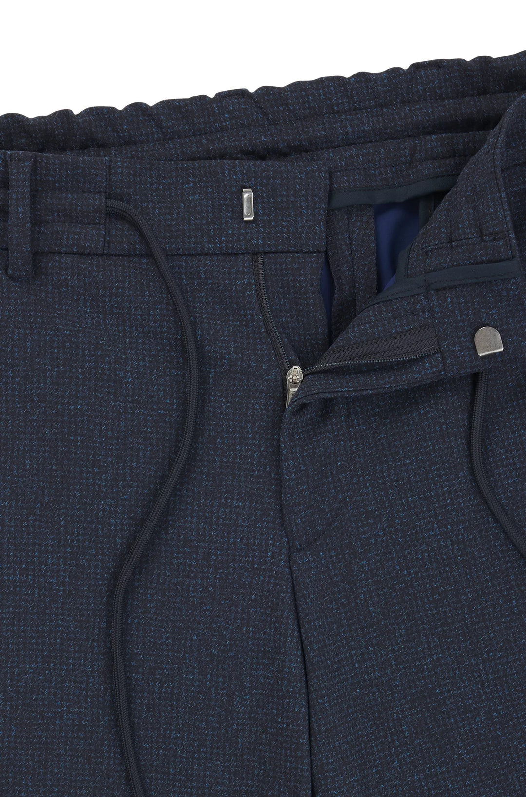 Boss Slim-fit trousers in micro-patterned performance-stretch fabric