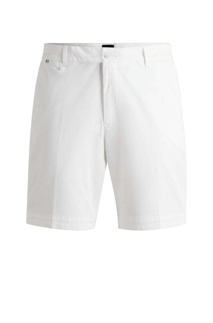 Boss Slim-fit shorts in stretch-cotton twill