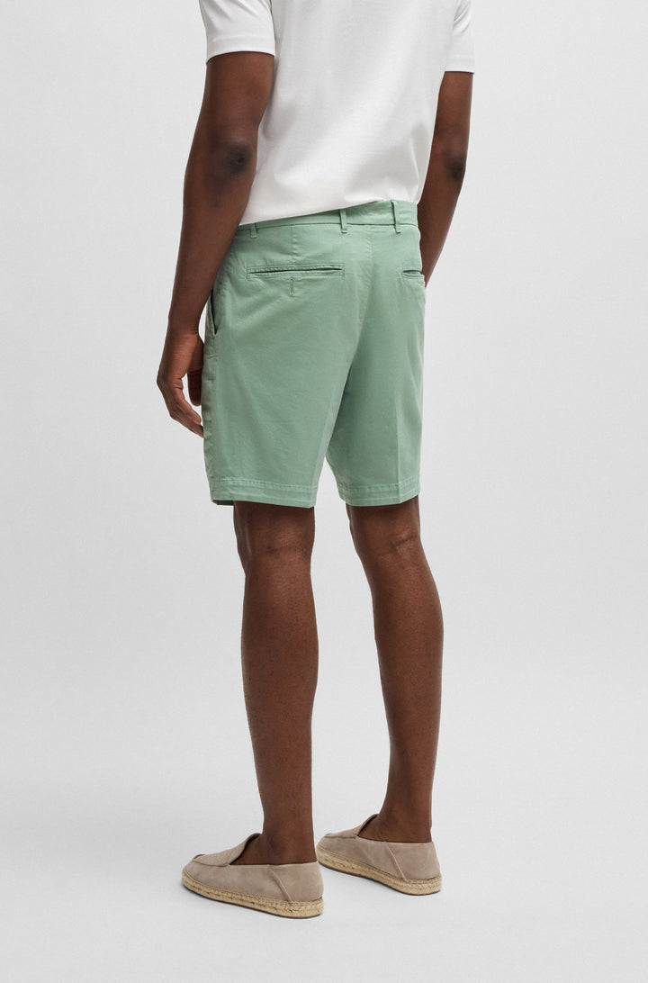 Boss Slim-fit shorts in stretch-cotton twill