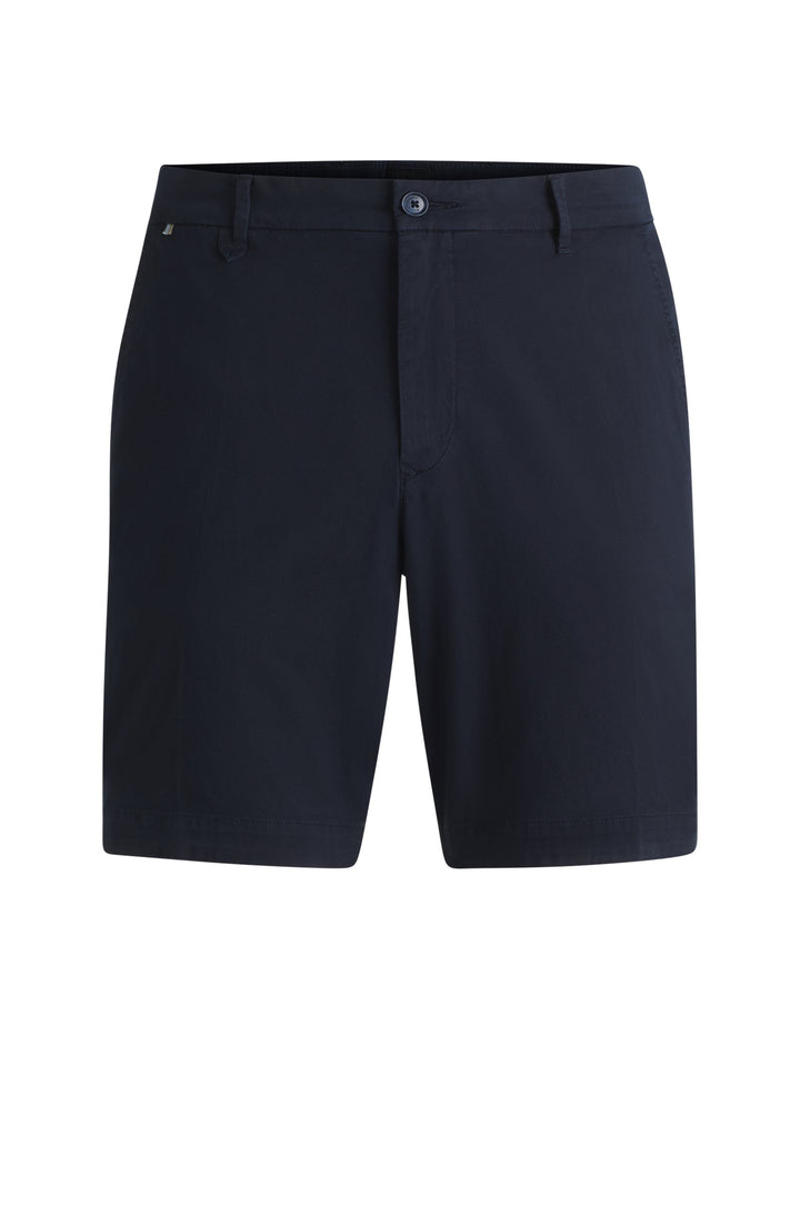 Boss Slim-fit shorts in stretch-cotton twill