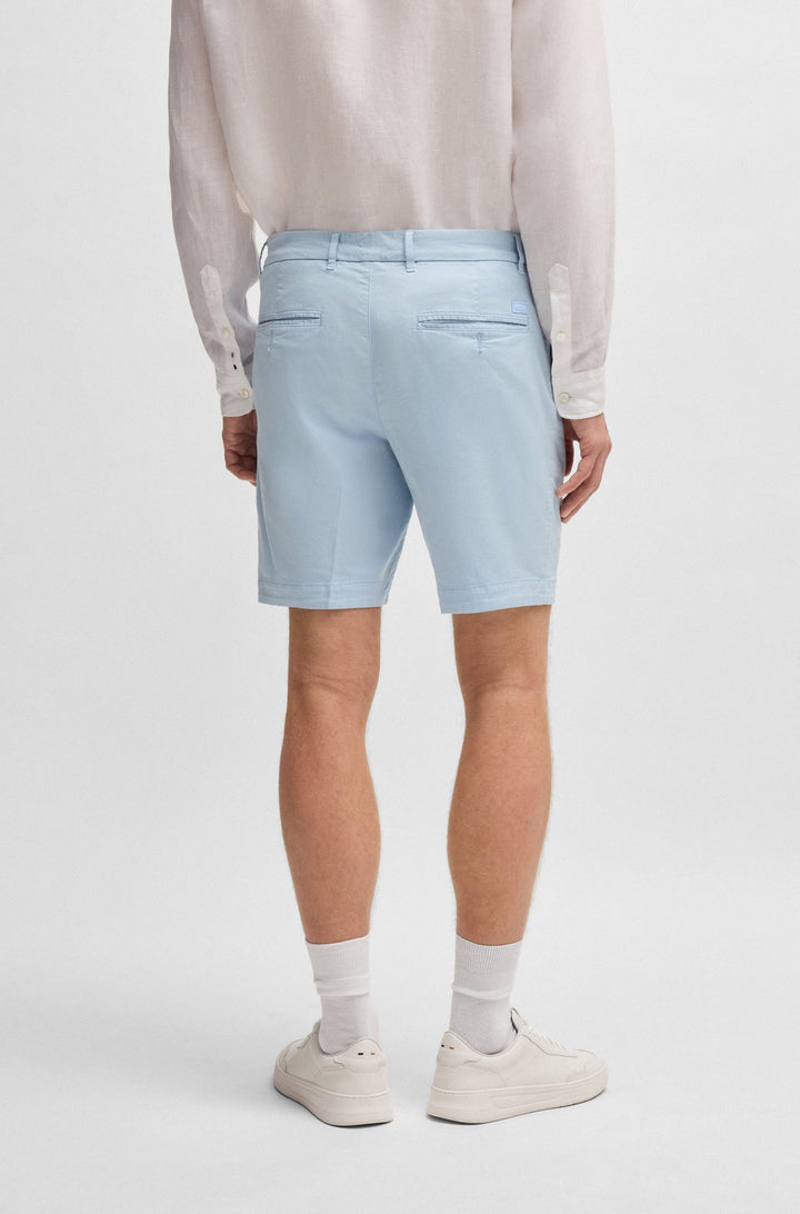Boss Slim-fit shorts in stretch-cotton twill