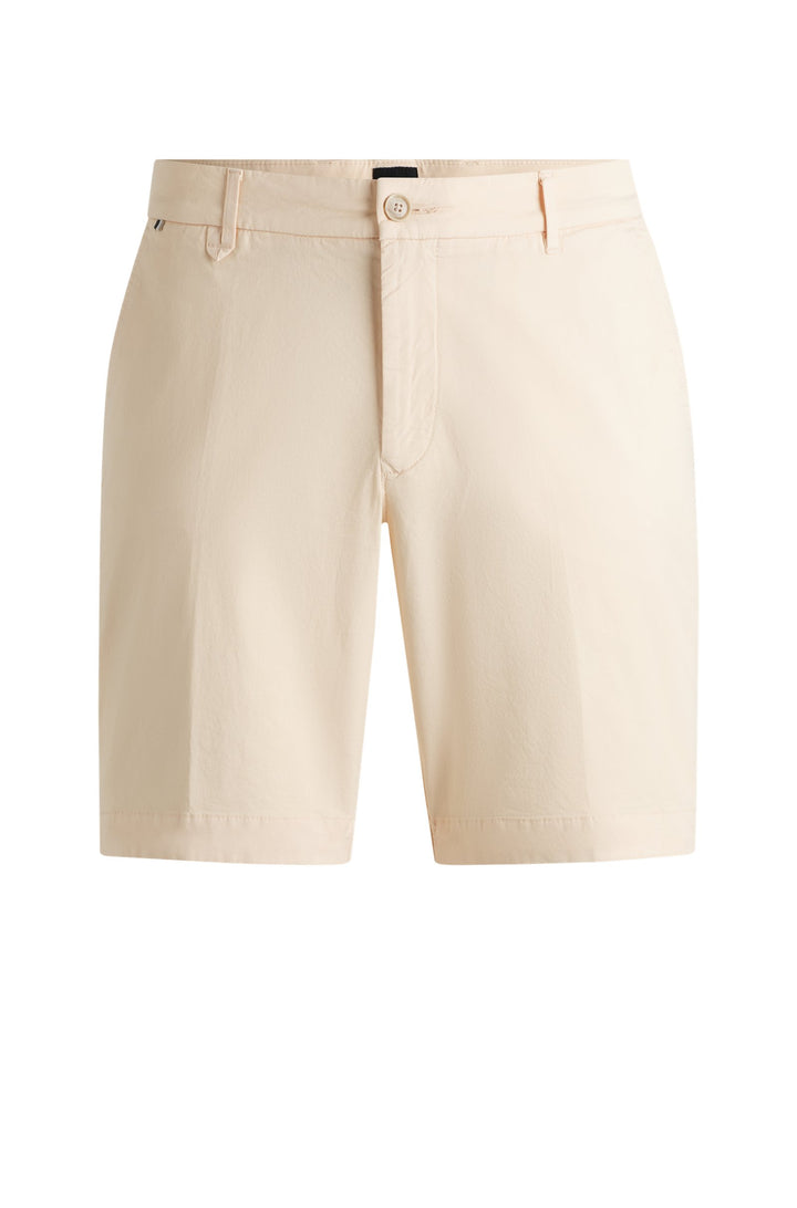 Boss Slim-fit shorts in stretch-cotton twill