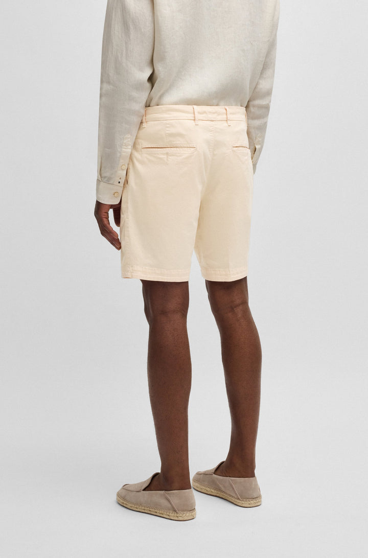 Boss Slim-fit shorts in stretch-cotton twill