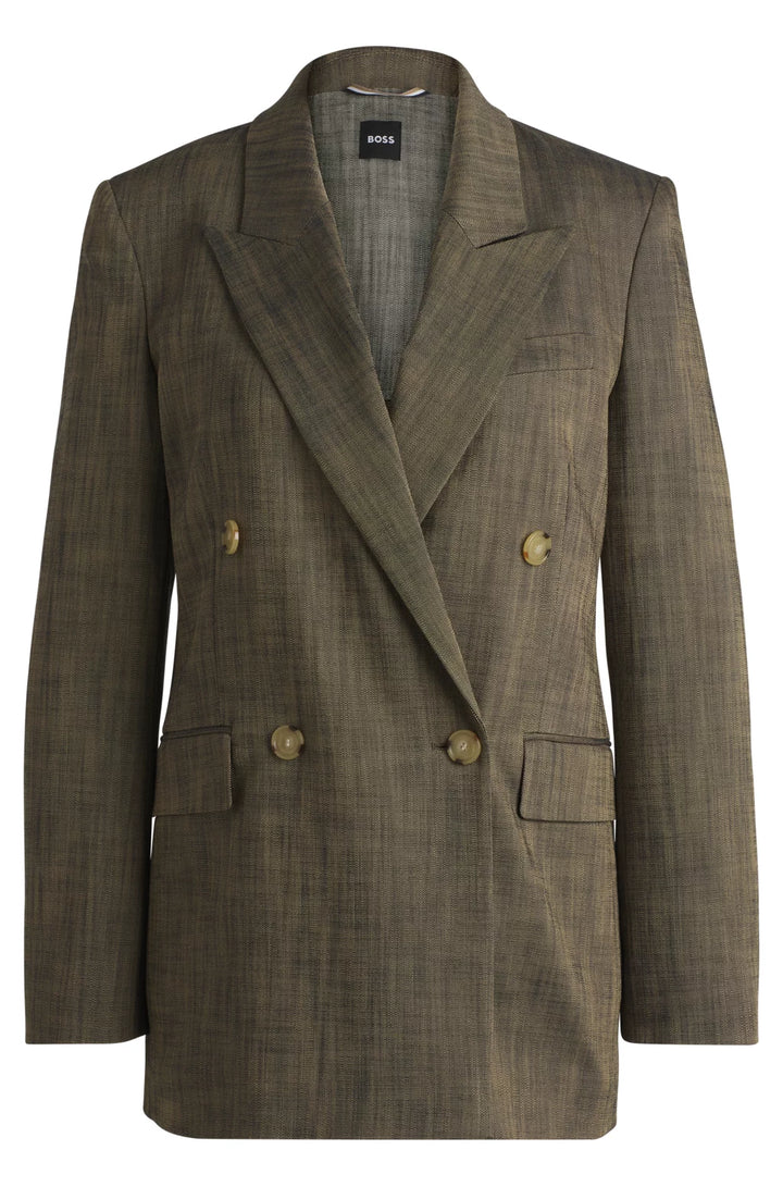 BOSS REGULAR-FIT DOUBLE-BREASTED BLAZER
