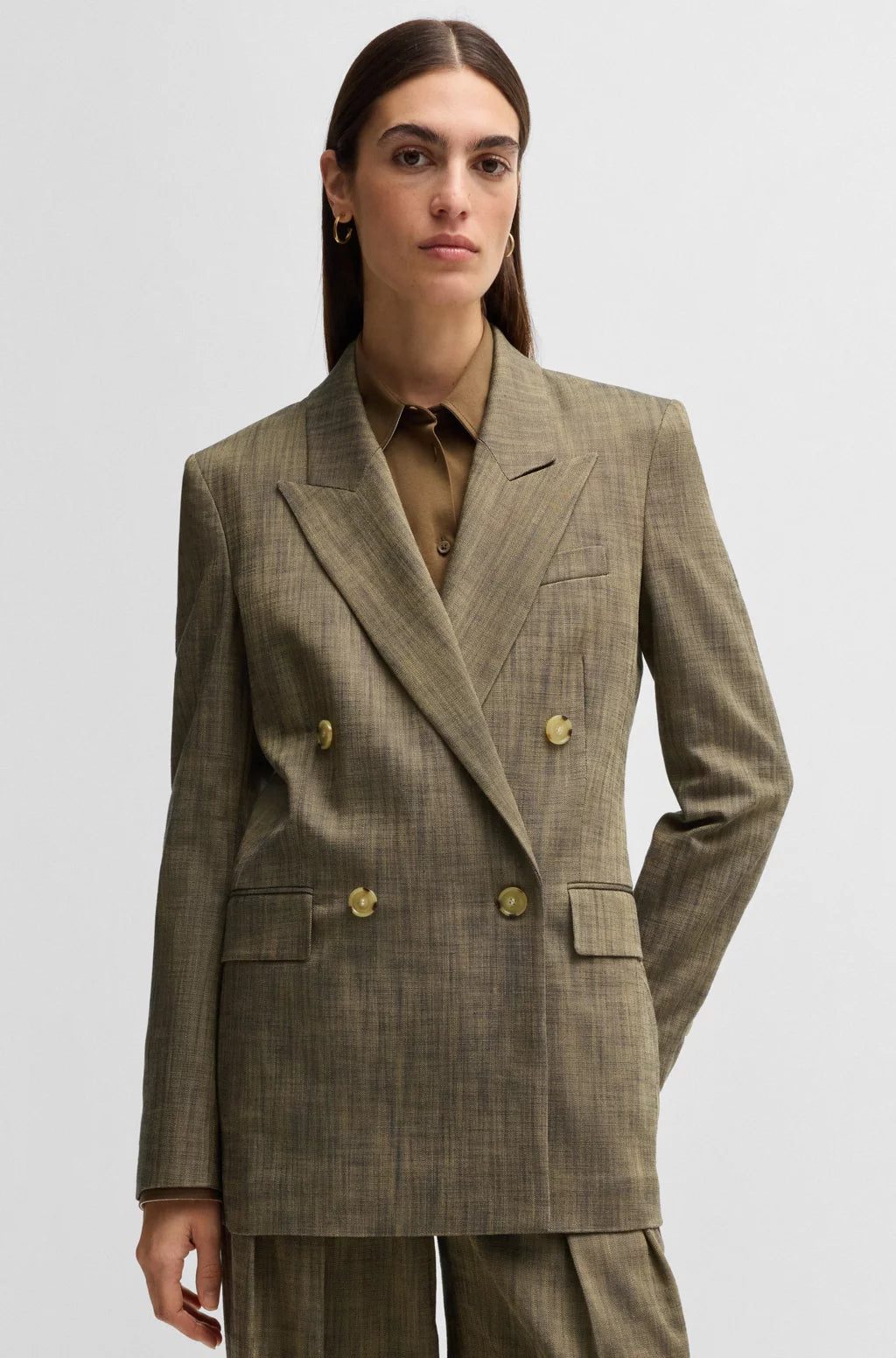 BOSS REGULAR-FIT DOUBLE-BREASTED BLAZER