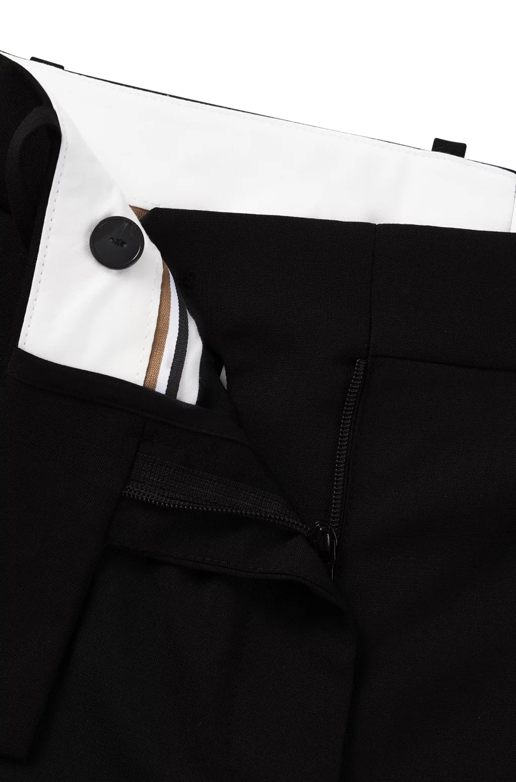 BOSS STRAIGHT-LEG TROUSERS IN WOOL