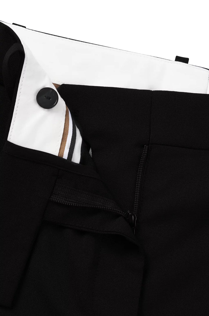 BOSS STRAIGHT-LEG TROUSERS IN WOOL