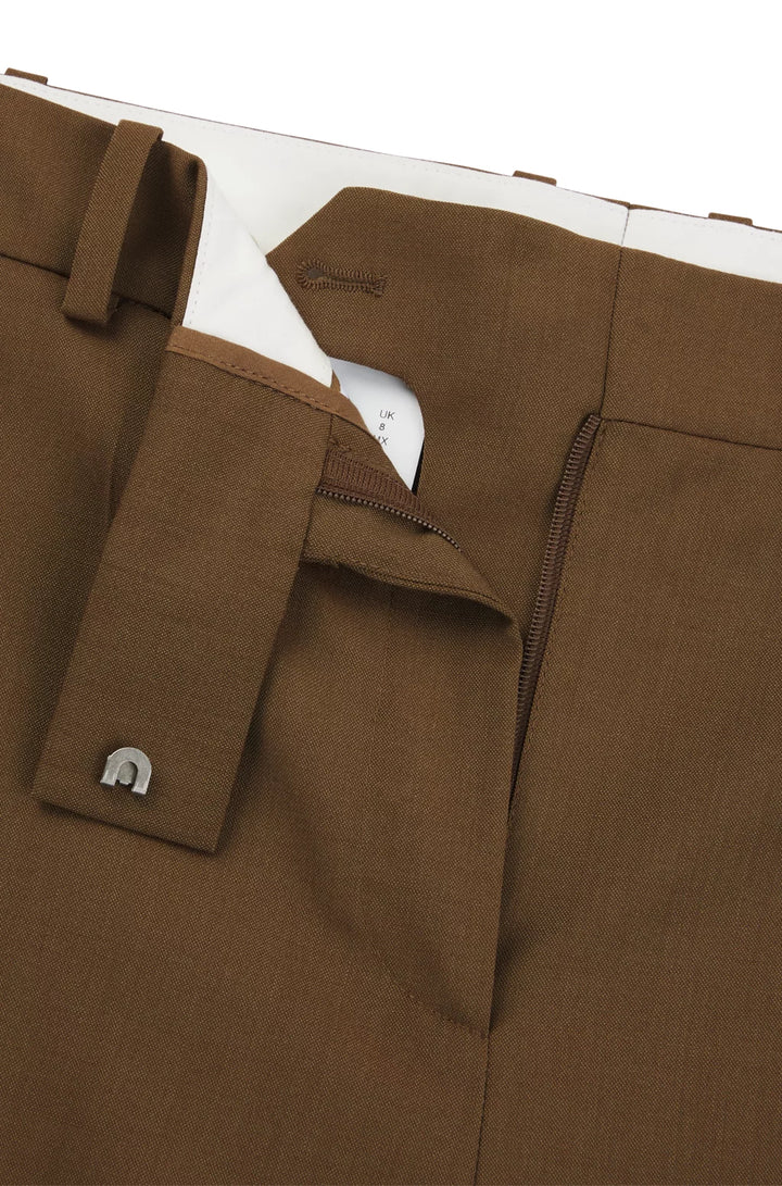 BOSS STRAIGHT-LEG TROUSERS IN WOOL
