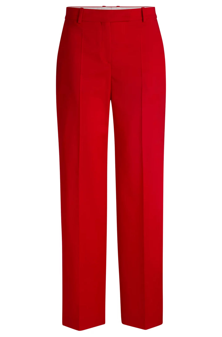 BOSS STRAIGHT-LEG TROUSERS IN WOOL