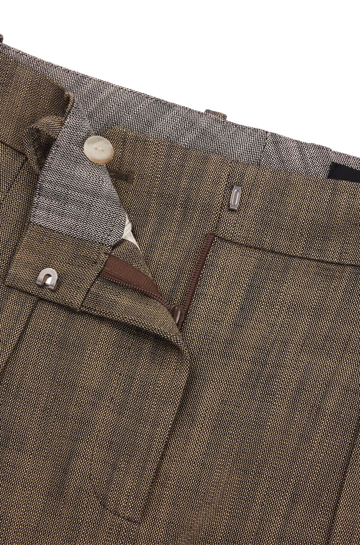 BOSS REGULAR-FIT TROUSERS WITH PLEATED FRONT