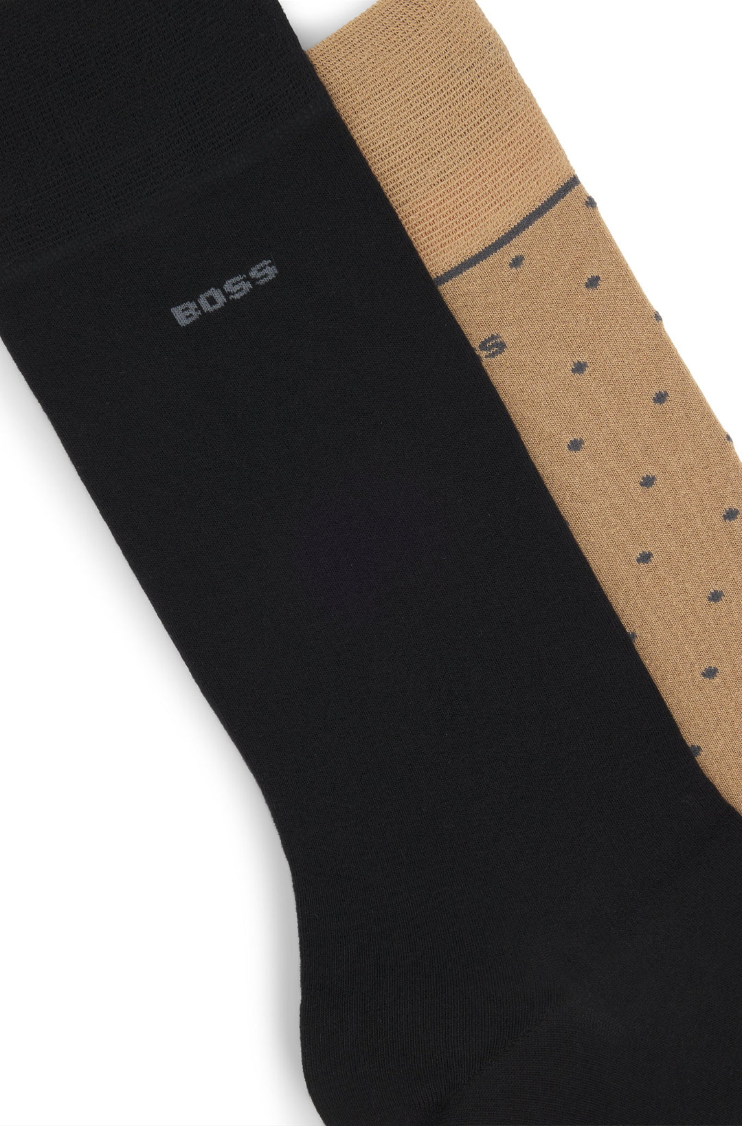Boss Two-pack of regular-length socks with logo details
