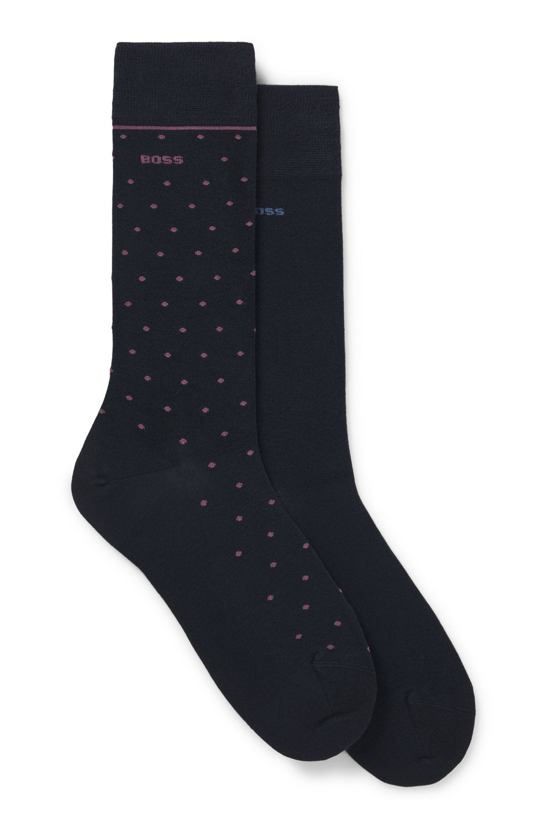 Boss Two-pack of regular-length socks with logo details
