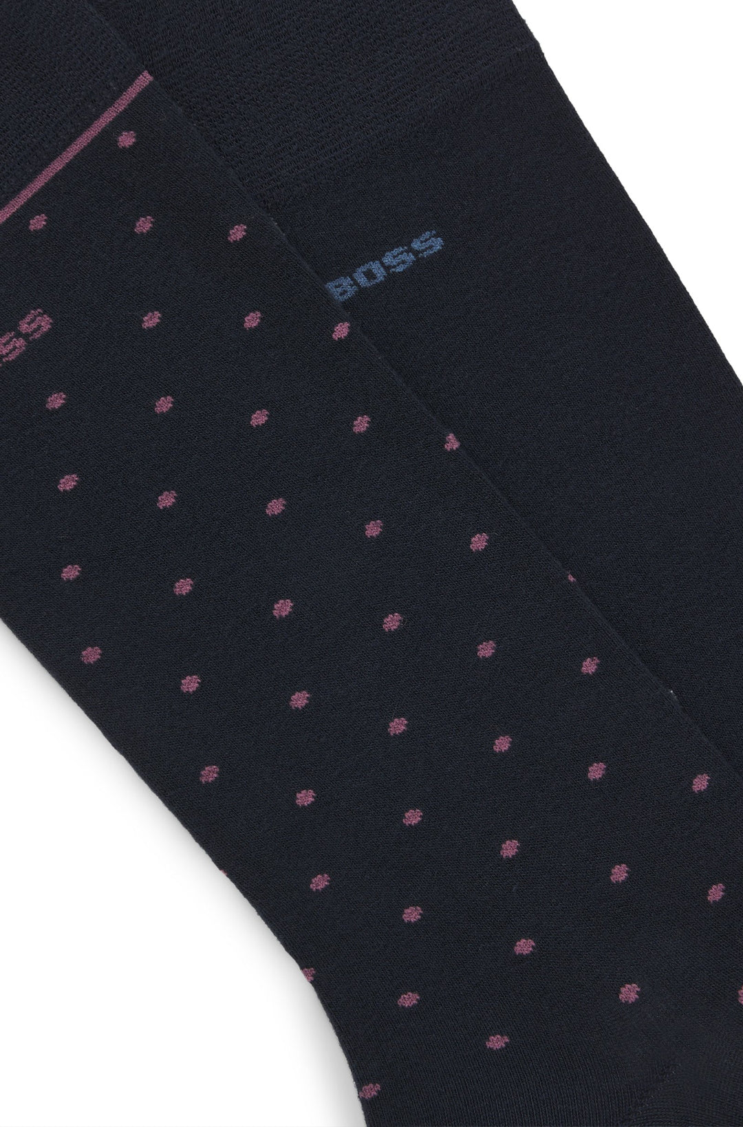 Boss Two-pack of regular-length socks with logo details