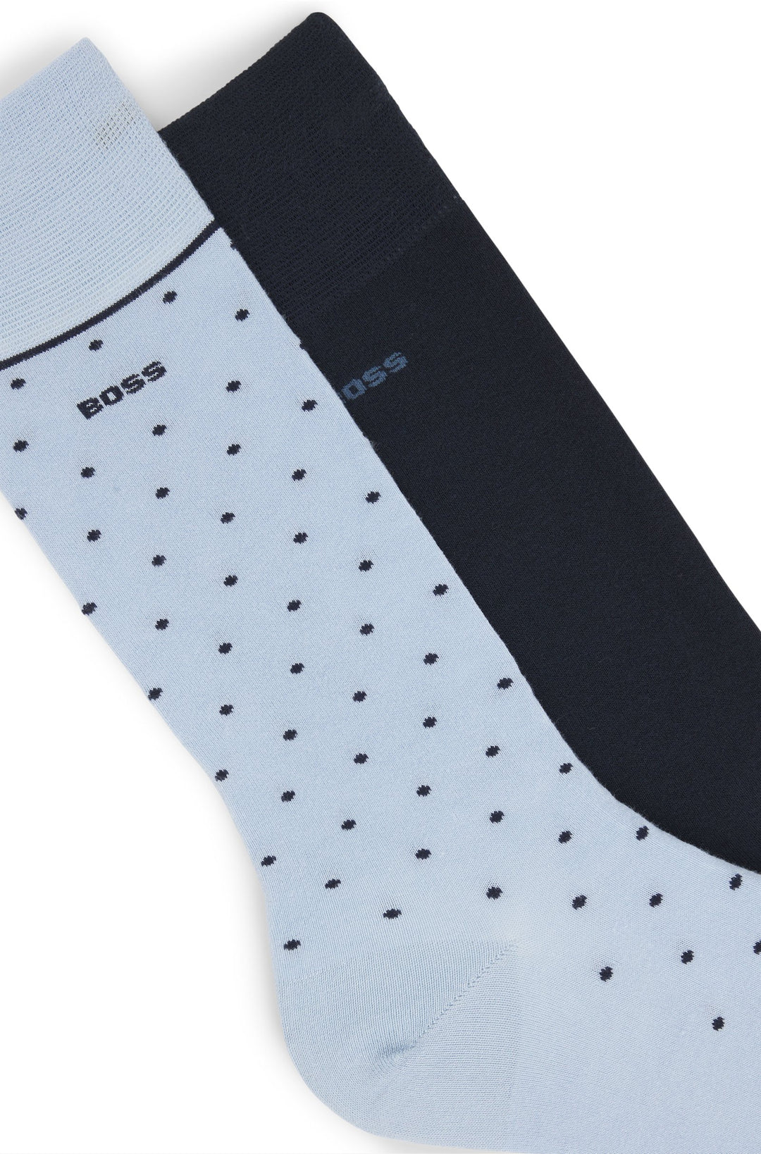 Boss Two-pack of regular-length socks with logo details