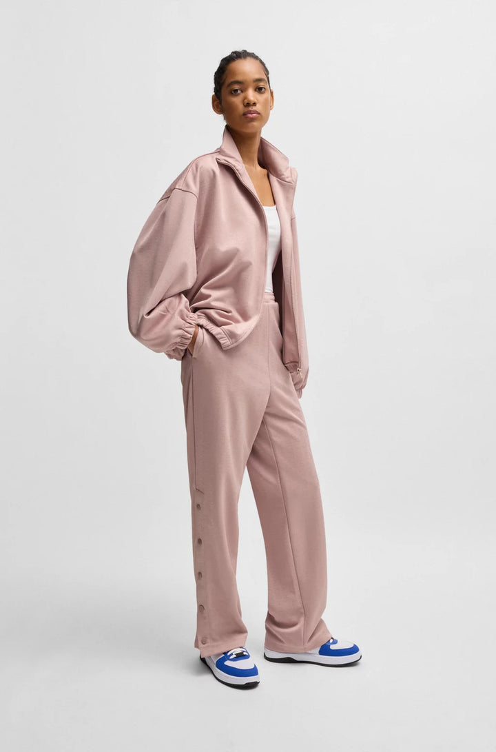 HUGO OVERSIZE-FIT JACKET WITH ALL-OVER LOGO JACQUARD