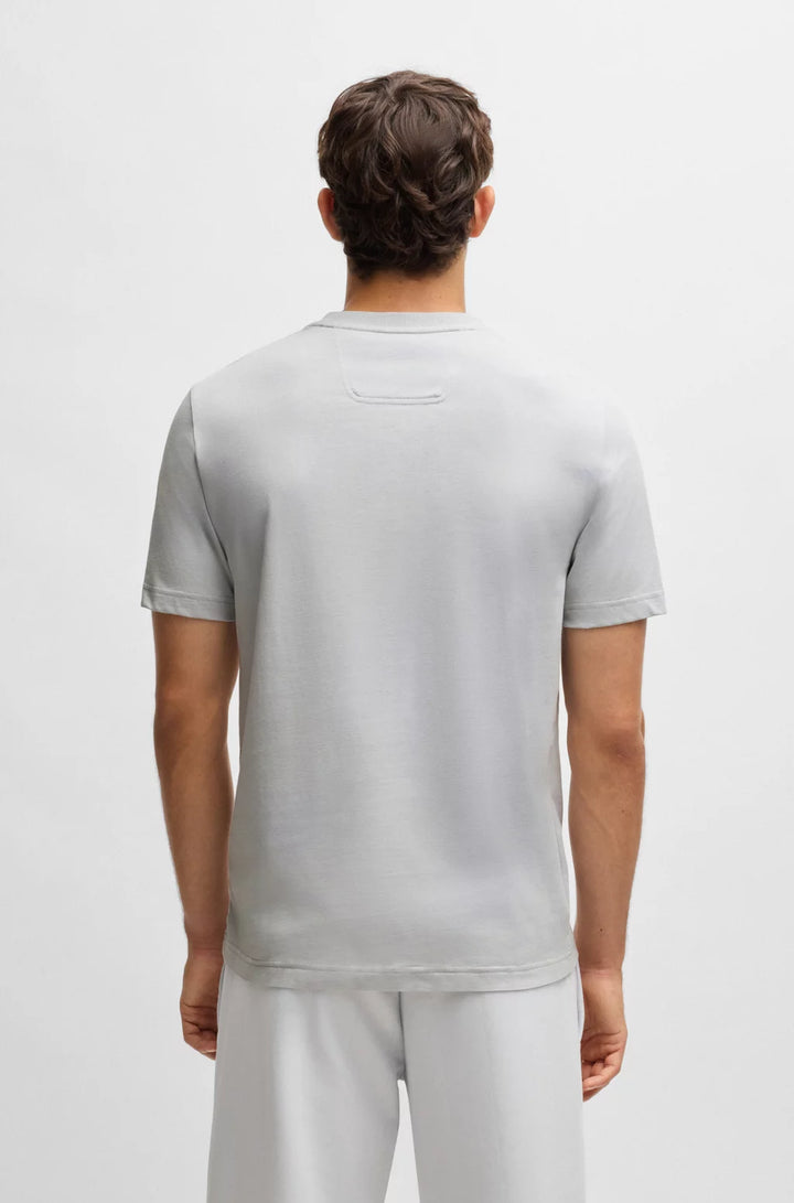 BOSS COTTON-JERSEY T-SHIRT WITH DOUBLE LOGO ARTWORK