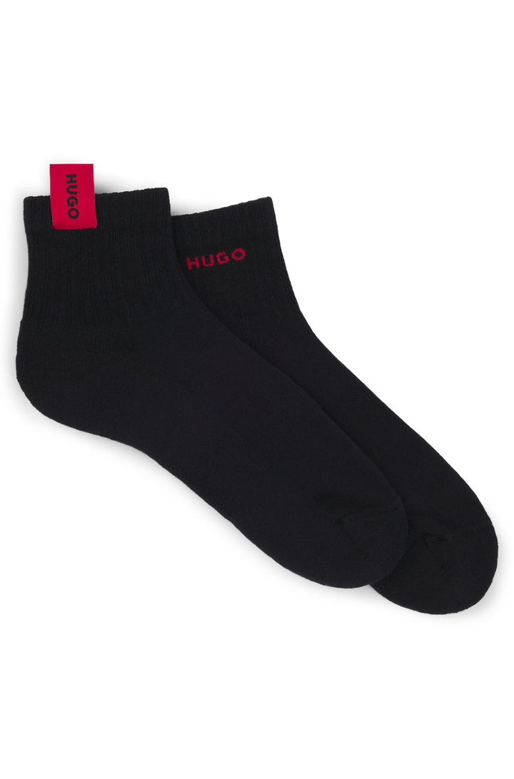 Hugo Two-pack of quarter-length socks with logo details