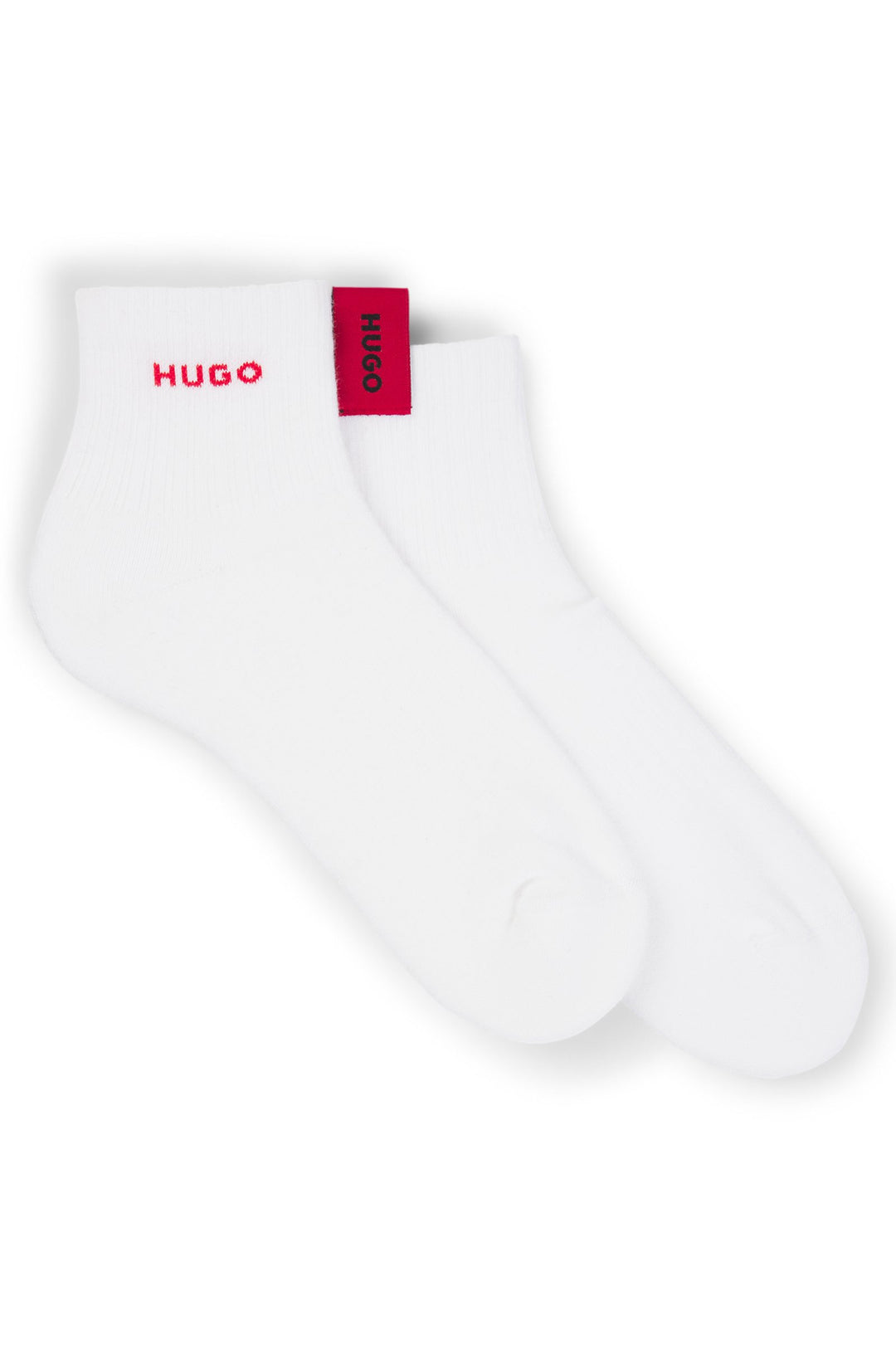 Hugo Two-pack of quarter-length socks with logo details