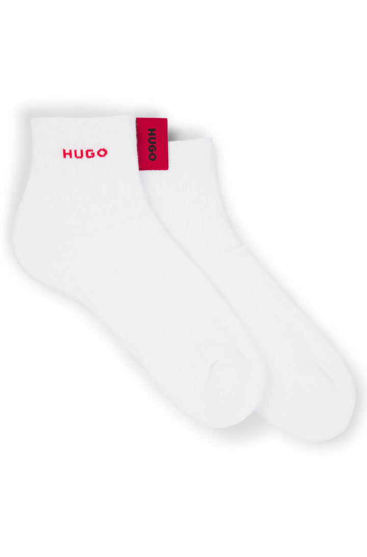 Hugo Two-pack of quarter-length socks with logo details