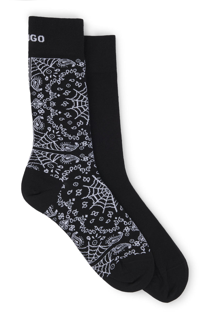 Hugo Two-pack of regular-length socks in cotton
