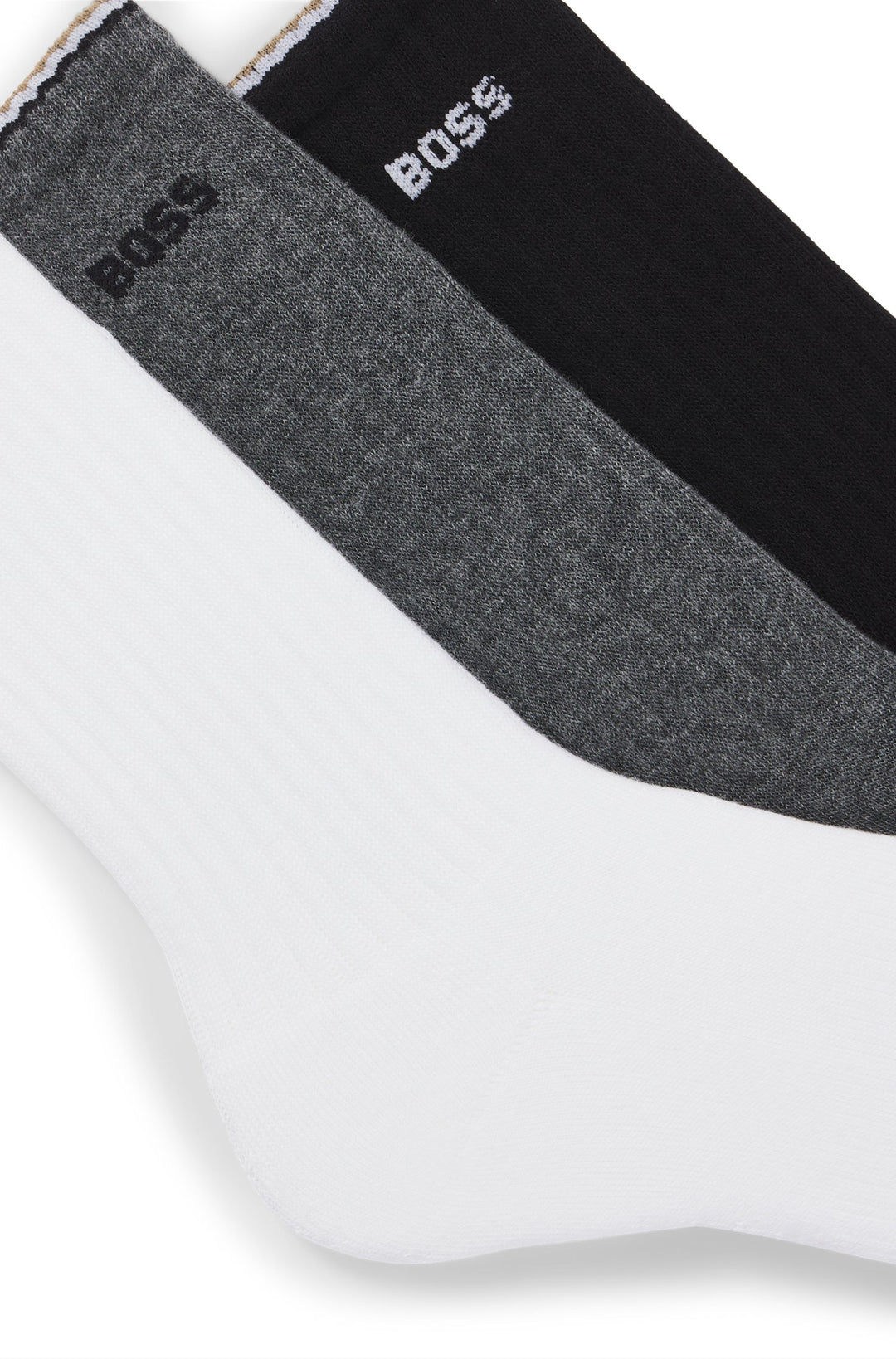 Boss Three-pack of short socks with logos