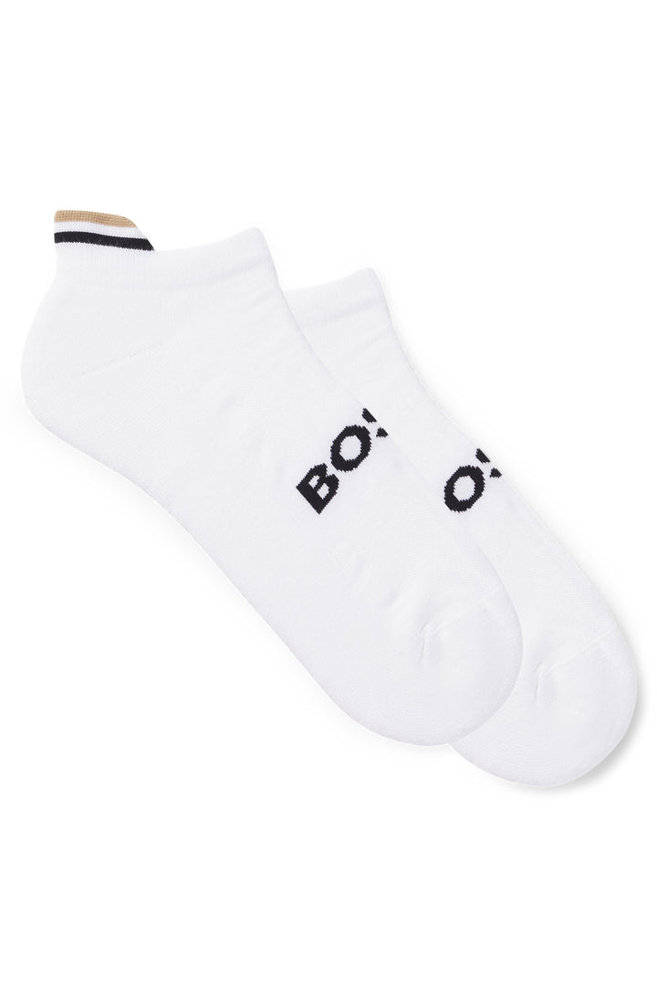 Boss Two-pack of ankle socks with logo details