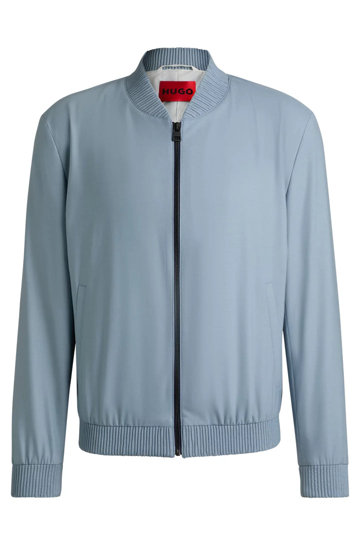 HUGO Slim-fit jacket in stretch-wool