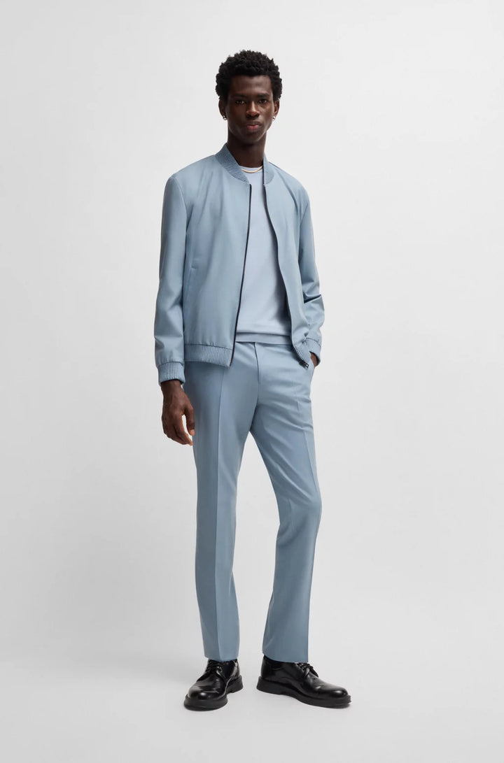 HUGO Slim-fit jacket in stretch-wool