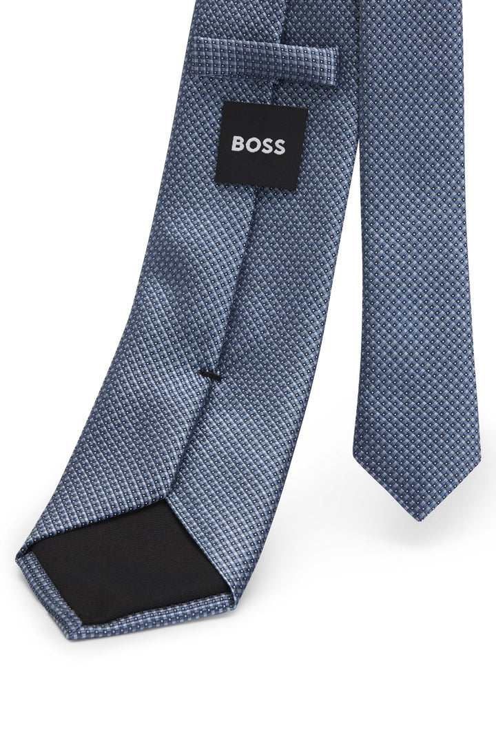 Boss Silk-blend tie with jacquard pattern