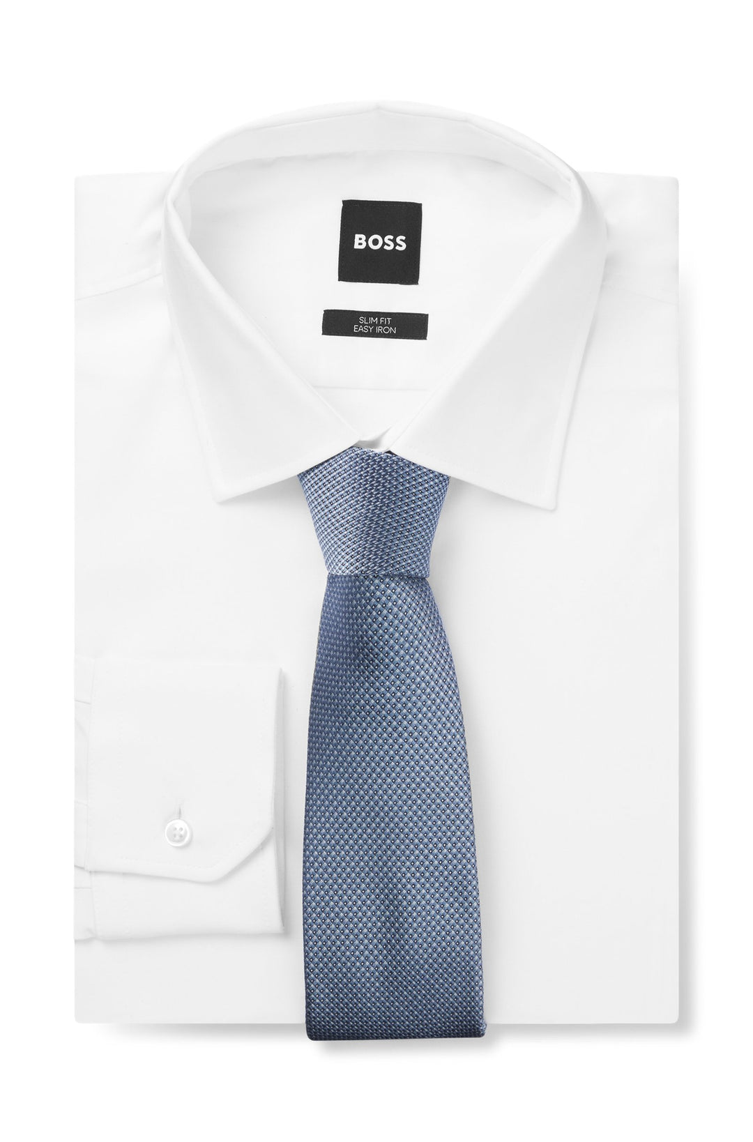Boss Silk-blend tie with jacquard pattern