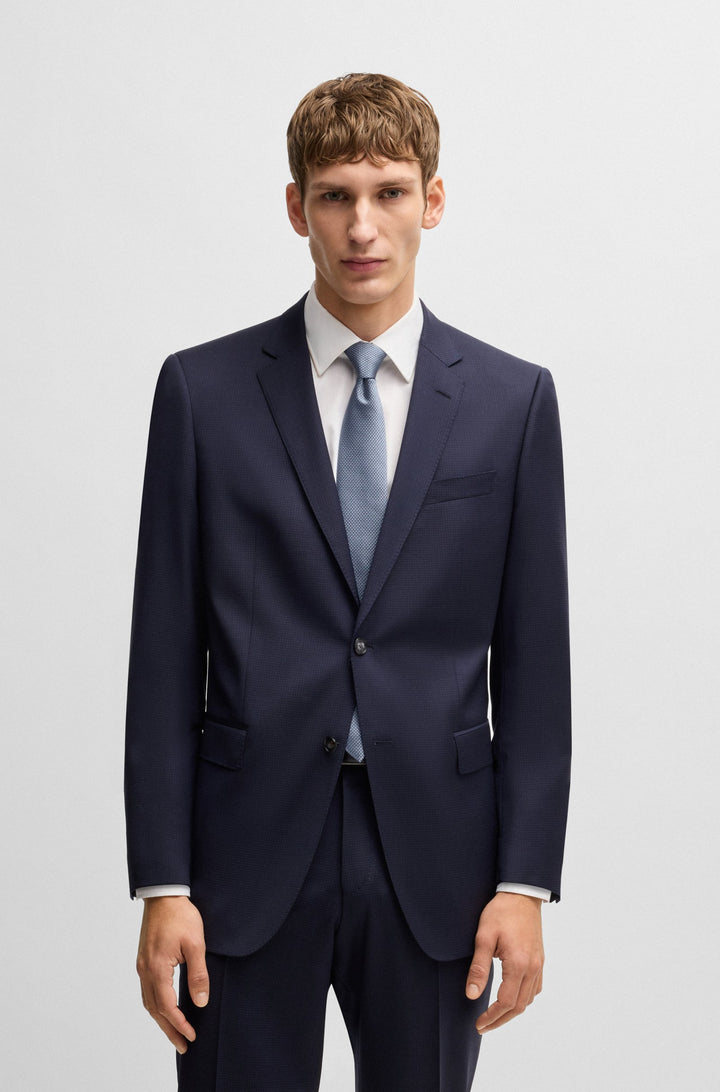 Boss Silk-blend tie with jacquard pattern