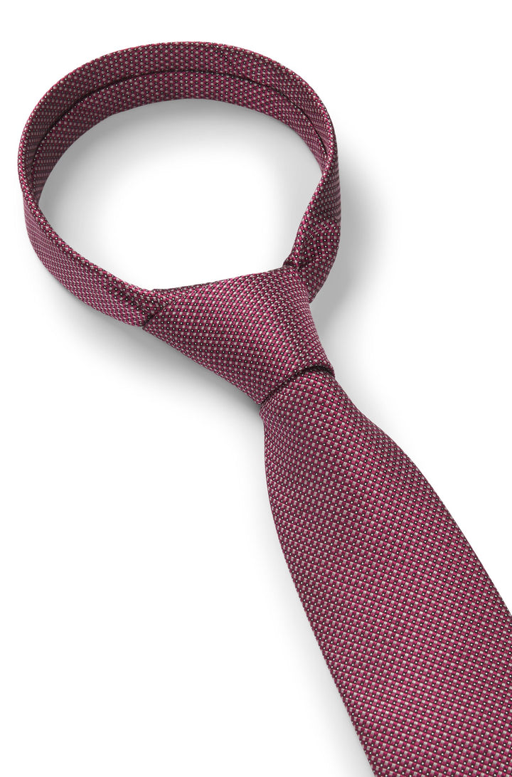 Boss Silk-blend tie with jacquard pattern