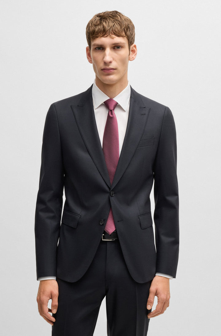 Boss Silk-blend tie with jacquard pattern