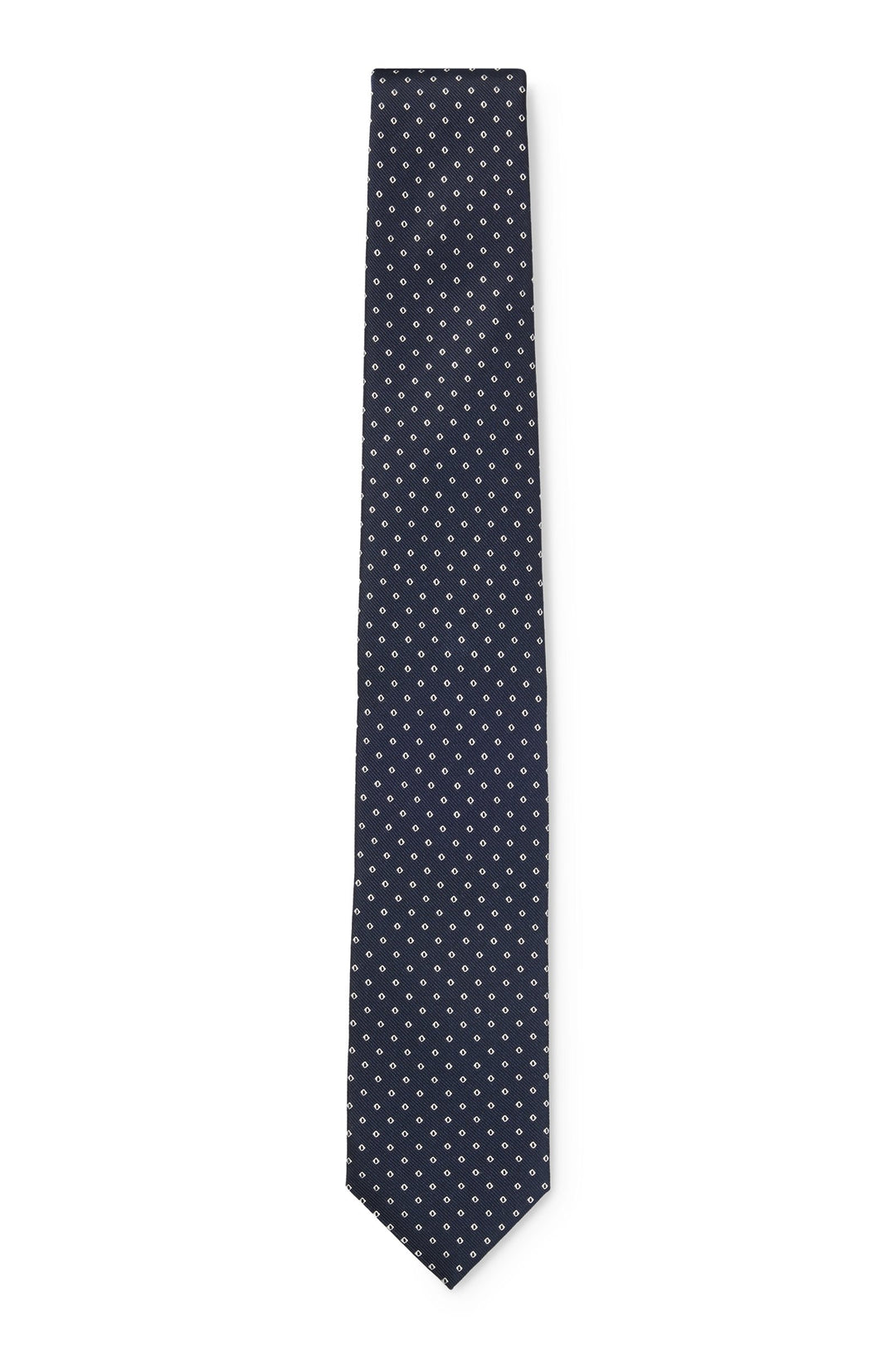 Boss Silk-blend tie with jacquard-woven pattern
