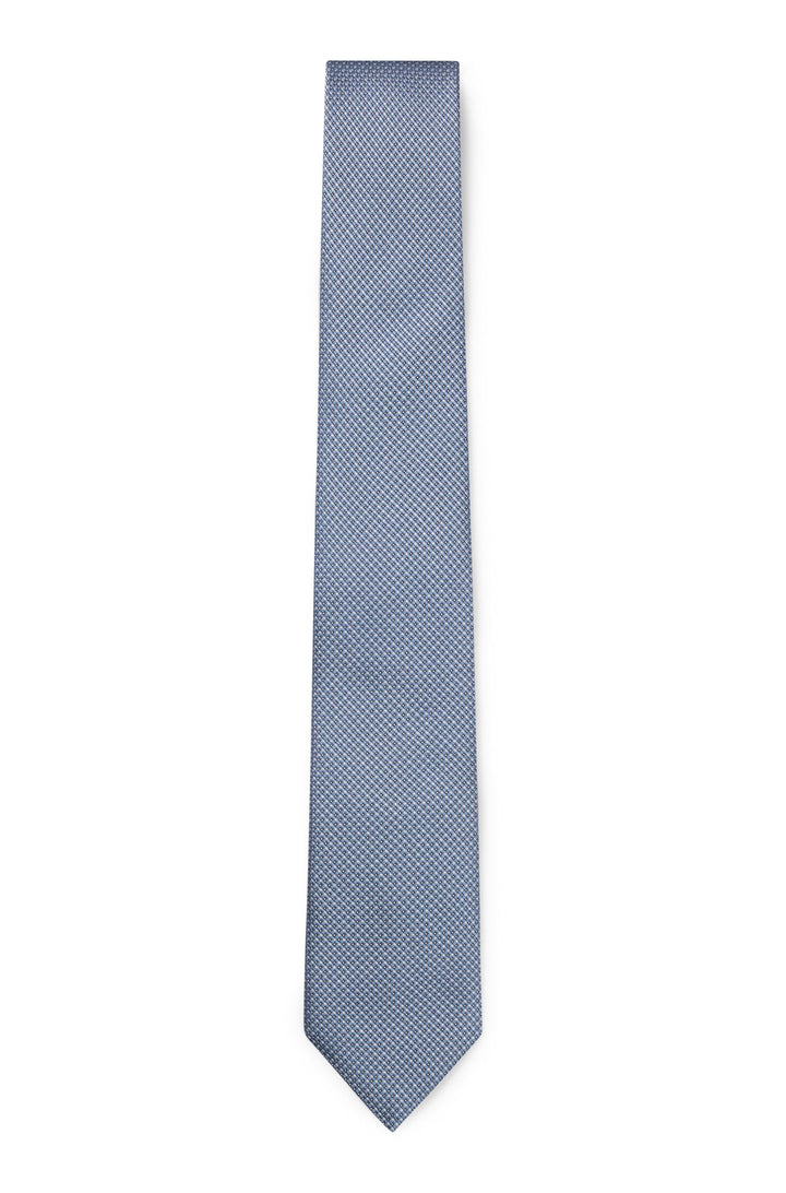 Boss Silk-blend tie with jacquard-woven pattern