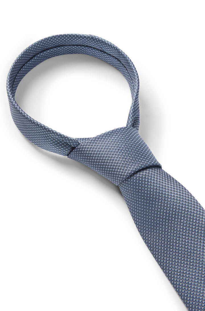 Boss Silk-blend tie with jacquard-woven pattern