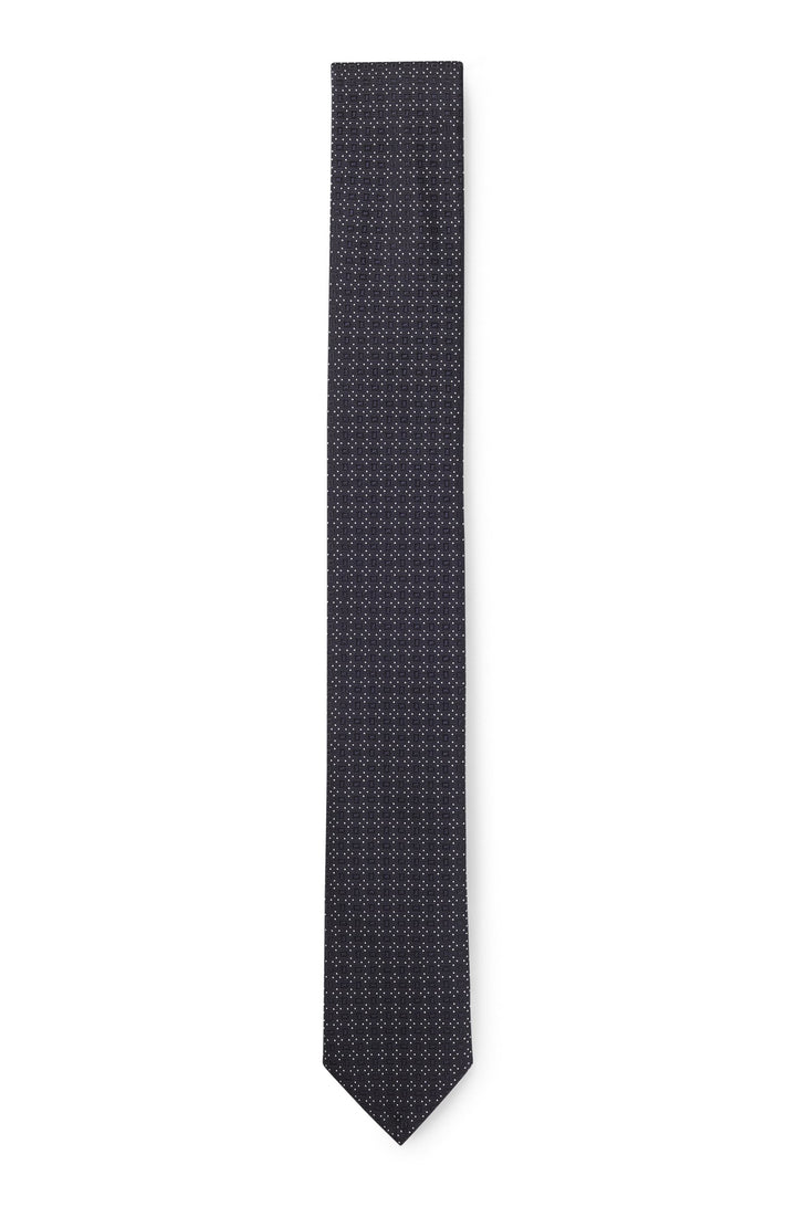 Boss Formal tie with all-over jacquard pattern