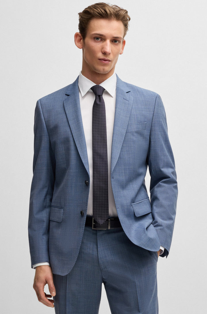 Boss Formal tie with all-over jacquard pattern