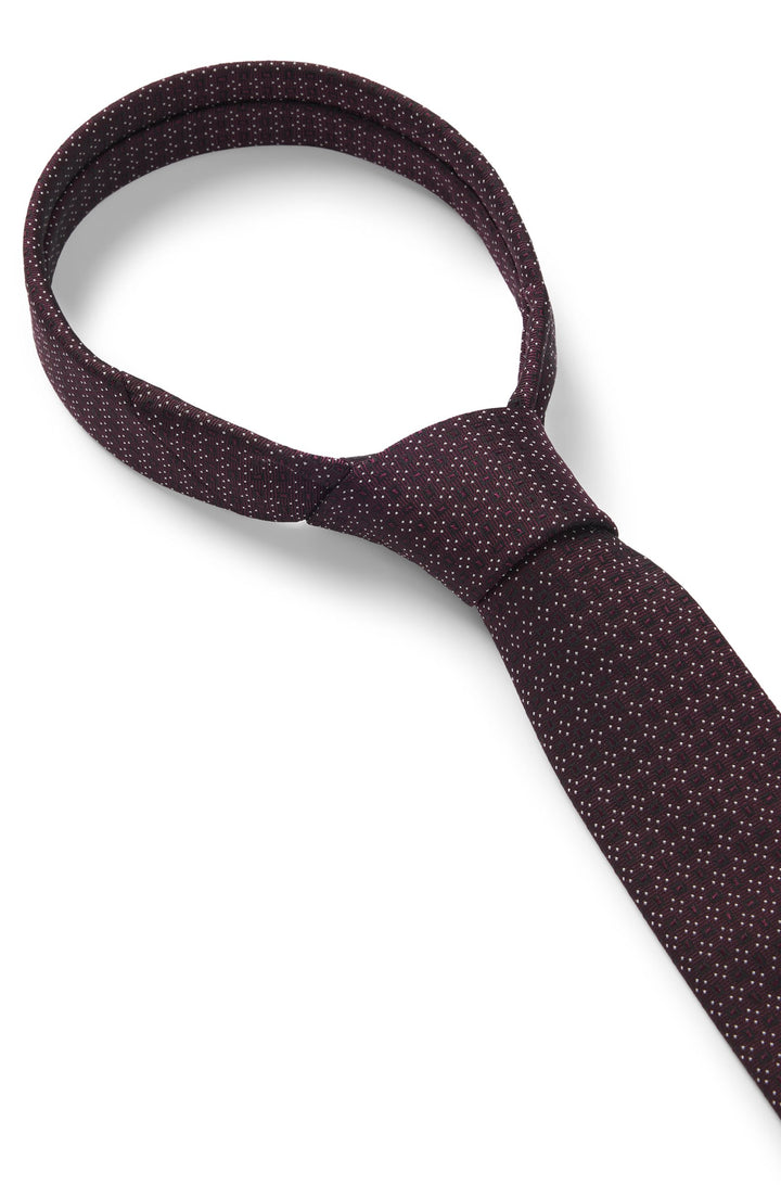Boss Formal tie with all-over jacquard pattern